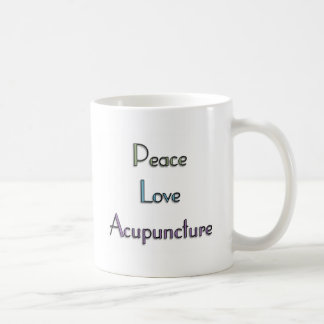 Caneca De Café Paz, amor, acupunctura