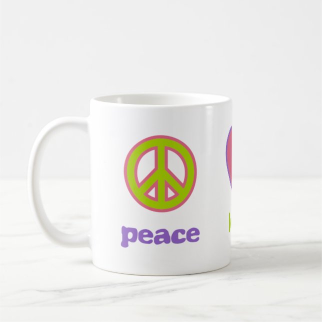 Caneca De Café Paz, amor & cálculo (Esquerda)