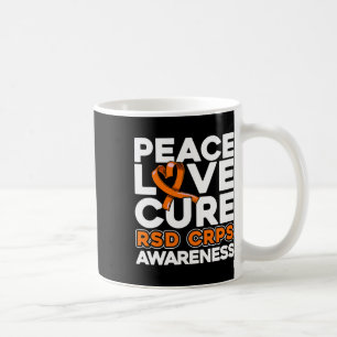 Caneca De Café Paz Amor Cura Sensibilização Do Csd Crps