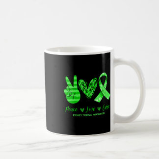 Caneca De Café Paz Amor Curto Doença Renal Sensibilização 3