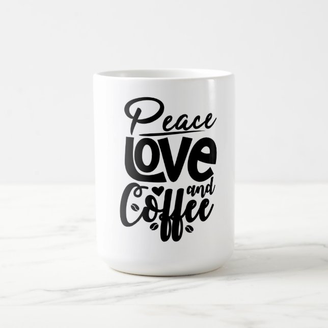 Caneca De Café Paz, Amor e Café (Centro)