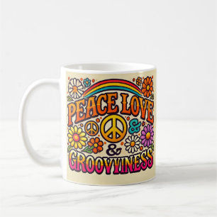 Caneca De Café Paz, Amor e Comportamento