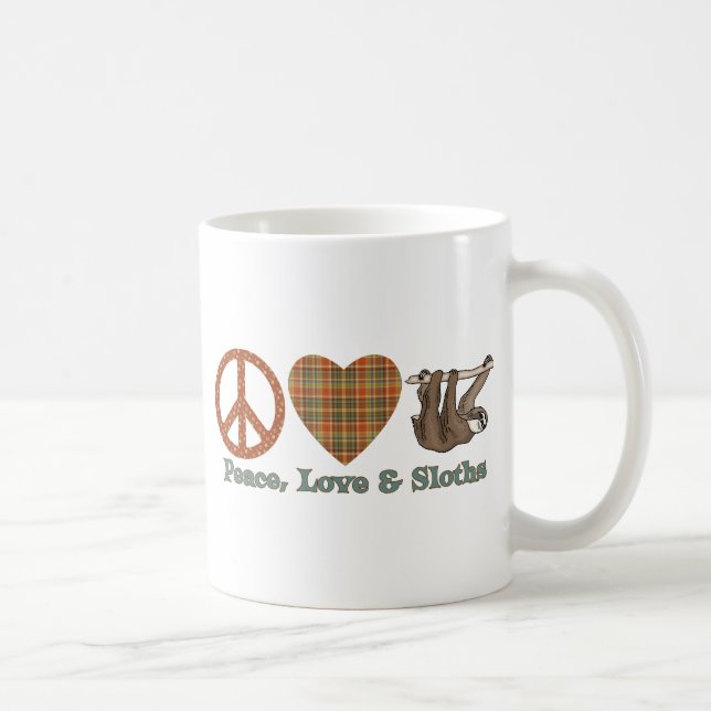 Caneca De Café Paz, Amor e Largura (Direita)