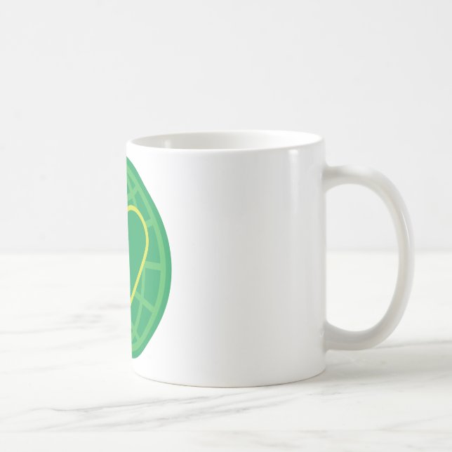 Caneca De Café Paz & amor em torno do mundo (Direita)