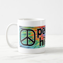 Caneca De Café Paz Amor Hippiee Tie Dye Mug