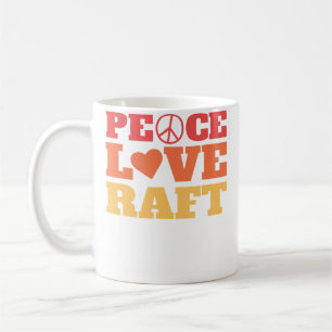 Caneca De Café Paz Amor Jangada - Descida de Rio