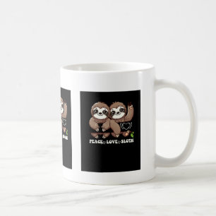 Caneca De Café Paz Amor Lloth Cute Animal Amantes