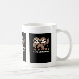 Caneca De Café Paz Amor Lloth Cute Animal Amantes