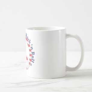Caneca De Café Paz, amor, rolo da rocha n