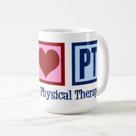 Caneca De Café Paz Amor Terapia Física PT