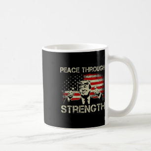 Caneca De Café Paz Através da Força Trump Operação Meia-Noite Ha
