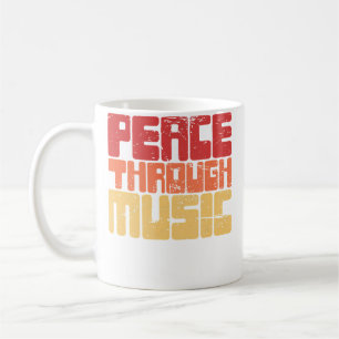 Caneca De Café Paz - Aulas de Piano Pianista Professor de Piano