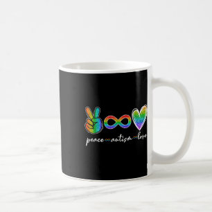 Caneca De Café Paz Autismo Amor Infinito Símbolo Autismo Consciên