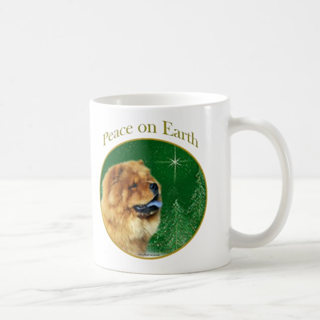 Caneca De Café Paz Chow Chow (Direita)