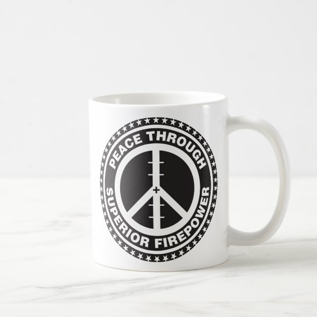 Caneca De Café Paz com a potência de fogo superior (Direita)
