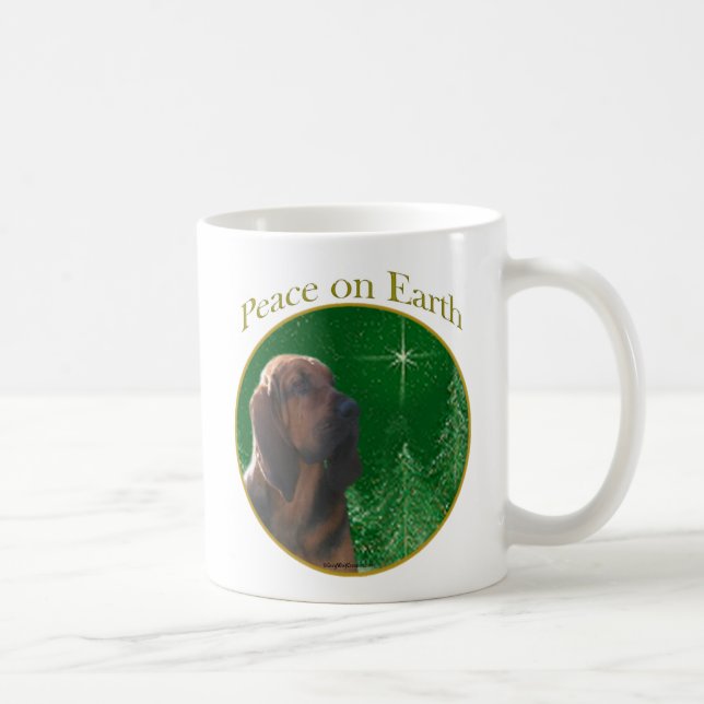 Caneca De Café Paz de Bloodhound (Direita)
