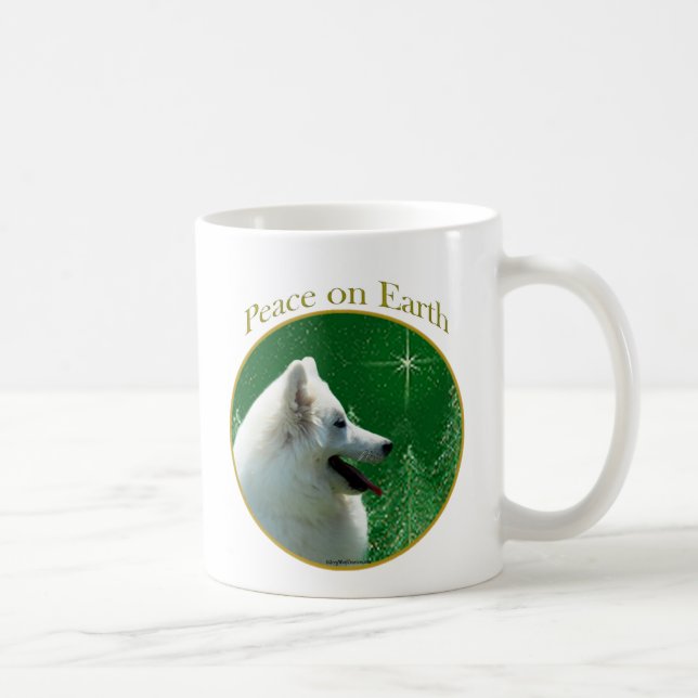 Caneca De Café Paz de Cão Eskimo Americano (Direita)