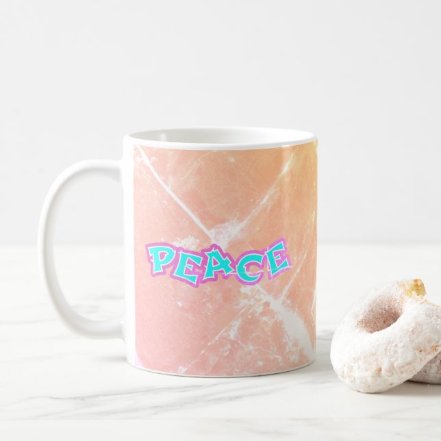 Caneca De Café Paz de grafite (Com Donut)