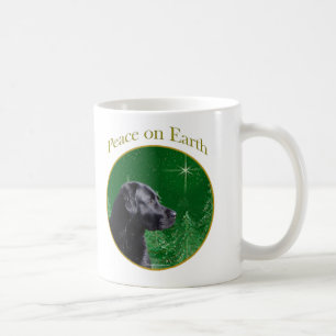 Caneca De Café Paz de Labrador Retriever (preto)