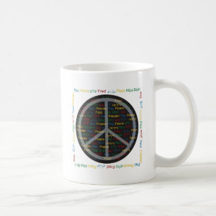 Caneca De Café Paz de mundo