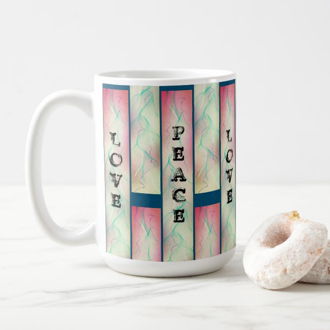 CANECA DE CAFÉ PAZ ESPERA AMOR MUG (Com Donut)