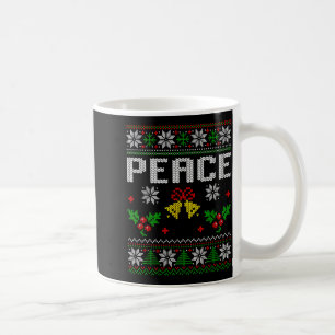 Caneca De Café Paz Eu Venho Em Paz Casal Combinando Ugly Christm