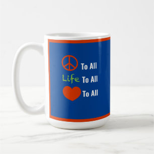 Caneca De Café "Paz Para Todos"