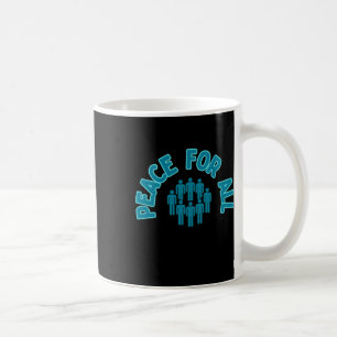 Caneca De Café Paz Para Todos Os Autoadesivos Um Mundo