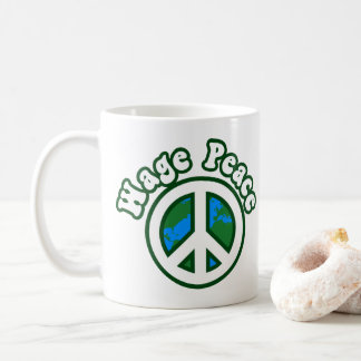 Caneca De Café Paz Salarial Anti-Guerra