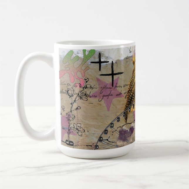 Caneca De Café PC2508 - Coruja de diversões (Esquerda)