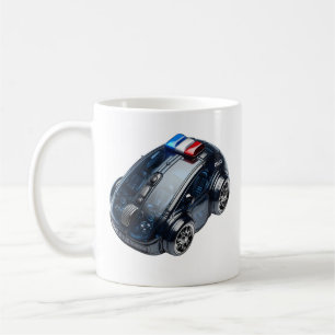 Caneca De Café PC Mouse-Car: Veículo Policial
