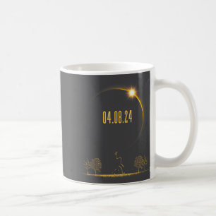 Caneca De Café Pé-grande 04.08.24 Eclipse Total do Sol 2024 