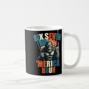 Caneca De Café Pé Grande 6 7 Meme Merica Bandeira Americana Patri