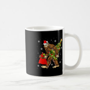 Caneca De Café Pé Grande Carregando Árvore de Natal Crença