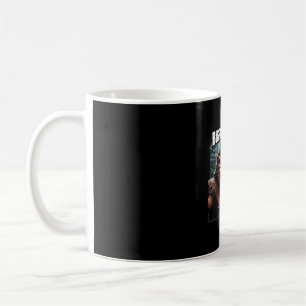 Caneca De Café Pé grande e selfie yeti floresta retrô natureza