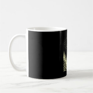 Caneca De Café Pé grande engraçado soprando dente-de-leão sasquat