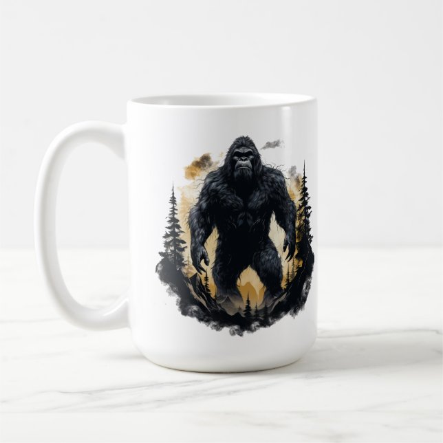 Caneca De Café Pé Grande Na Peste (Esquerda)