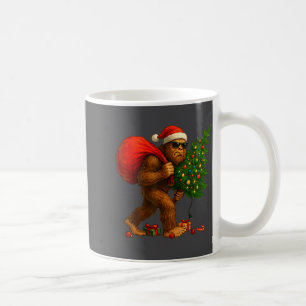 Caneca De Café Pé Grande Roubando Luzes da Árvore de Natal Menino