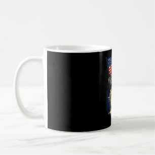 Caneca De Café Pé grande sasquatch bigfoot bandeira americana pat
