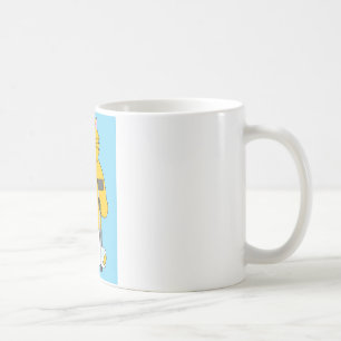 Caneca De Café Pé quebrado, gato com pé no emplastro
