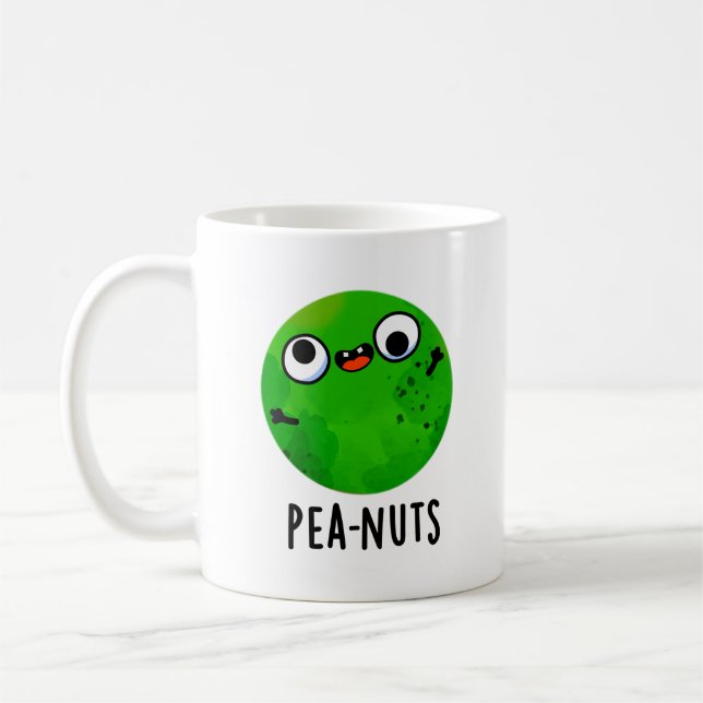 Caneca De Café Pea-loucos Engraçados Pea Pun (Esquerda)