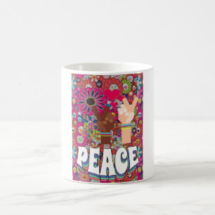 Caneca De Café Peace Caffee Mug
