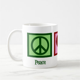 Caneca De Café Peace Love Accounting
