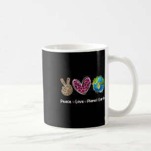 Caneca De Café Peace Love Earth Day Save Our Planet Environment P