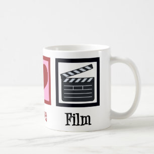 Caneca De Café Peace Love Film