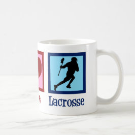 Caneca De Café Peace Love Lacrosse