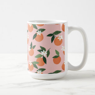 Caneca De Café Peach Orange Juice Patterno