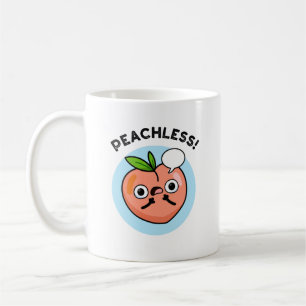 Caneca De Café Peachless Cute Speless Peach Pun