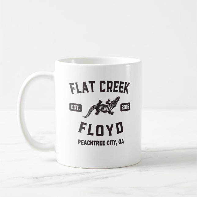 Caneca De Café Peachtree City Georgia Alligator Flat Creek Floyd (Esquerda)