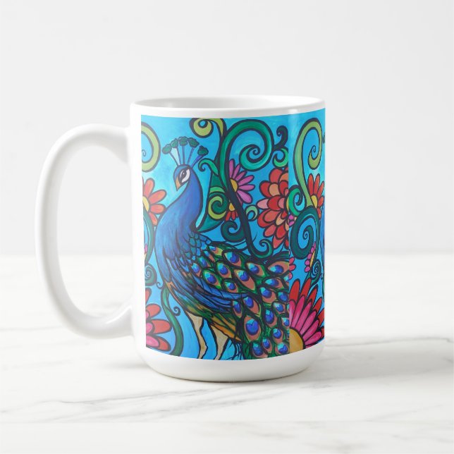 Caneca De Café Peacock (Esquerda)